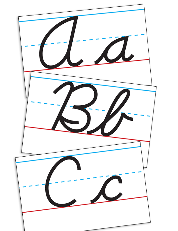 EC3-GL3 Cursive Alphabet Cards